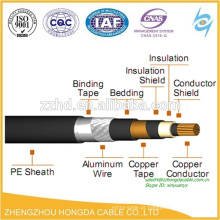 BS5467 Cu / XLPE / PVC / AWA / PVC 0.6 / 1kV Único Núcleo Cabo de Alimentação de Baixa Tensão Único Cabo de Baixa Tensão de Baixa Tensão